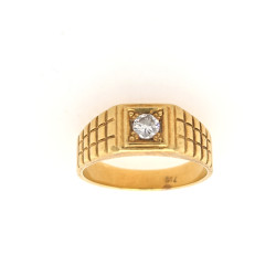 Pre Owned 18ct Diamond Signet Ring ZX35
